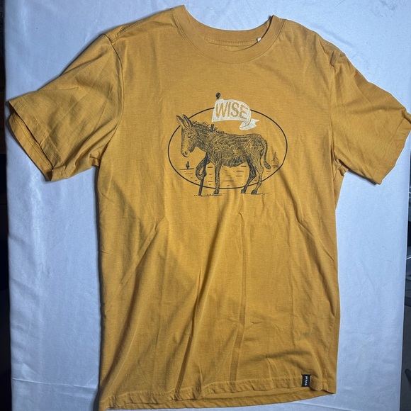 prAna Wise Donkey Graphic Tee Medium - Picture 1 of 5